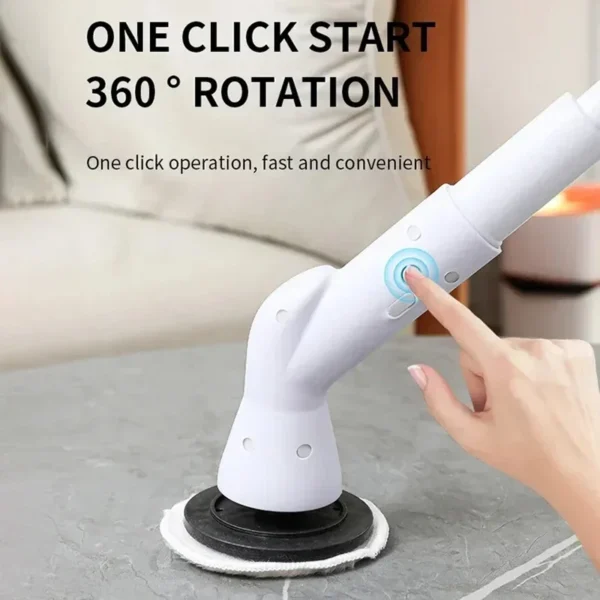 Xiaomi 2000mAh 6-in-1 Electric Cleaning BrushWireless Electric Rotary Clean Brush Shower Cleaning Brush Kitchen Bathroom Home - Image 3